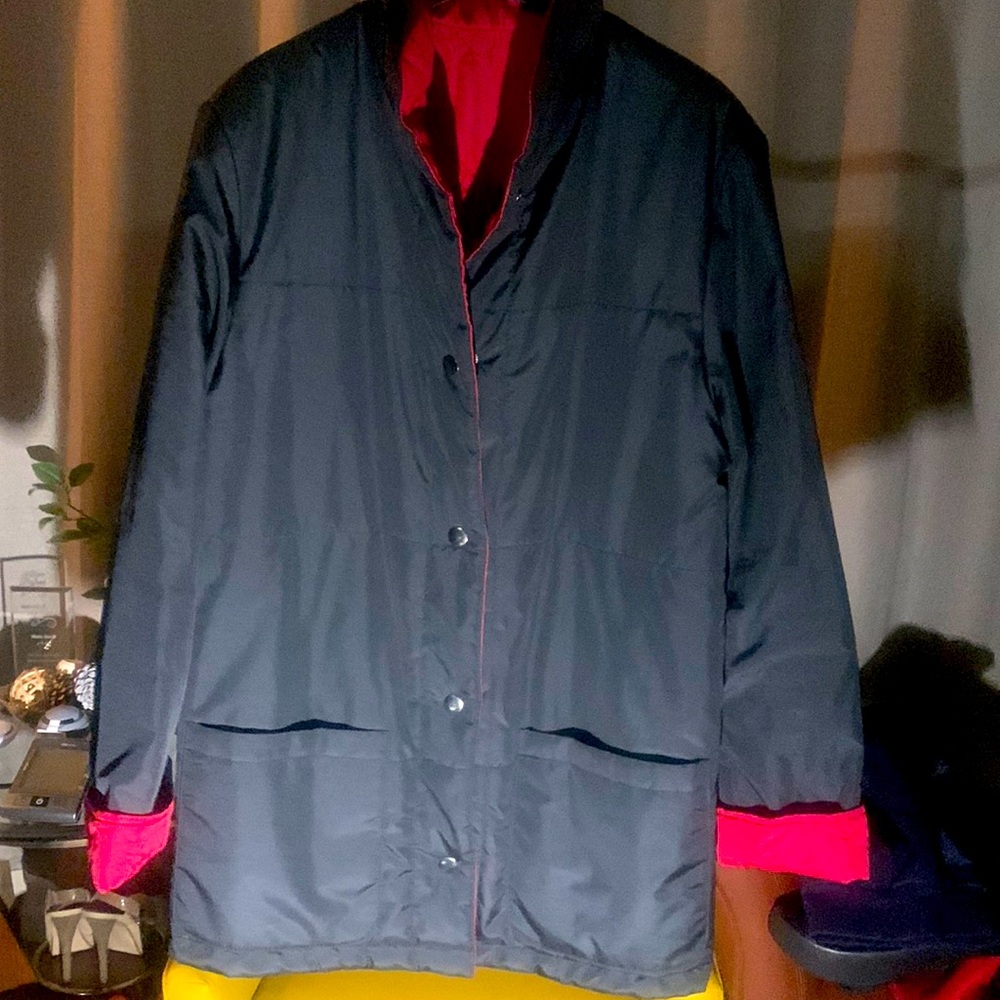 ENSIGN COLLECTION BLACK TRENCH COAT SIZE M